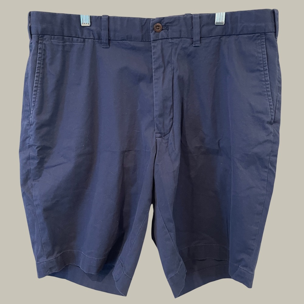 Polo Golf Ralph Lauren Mens Navy Blue Cotton Twill Stretch Shorts Size 36